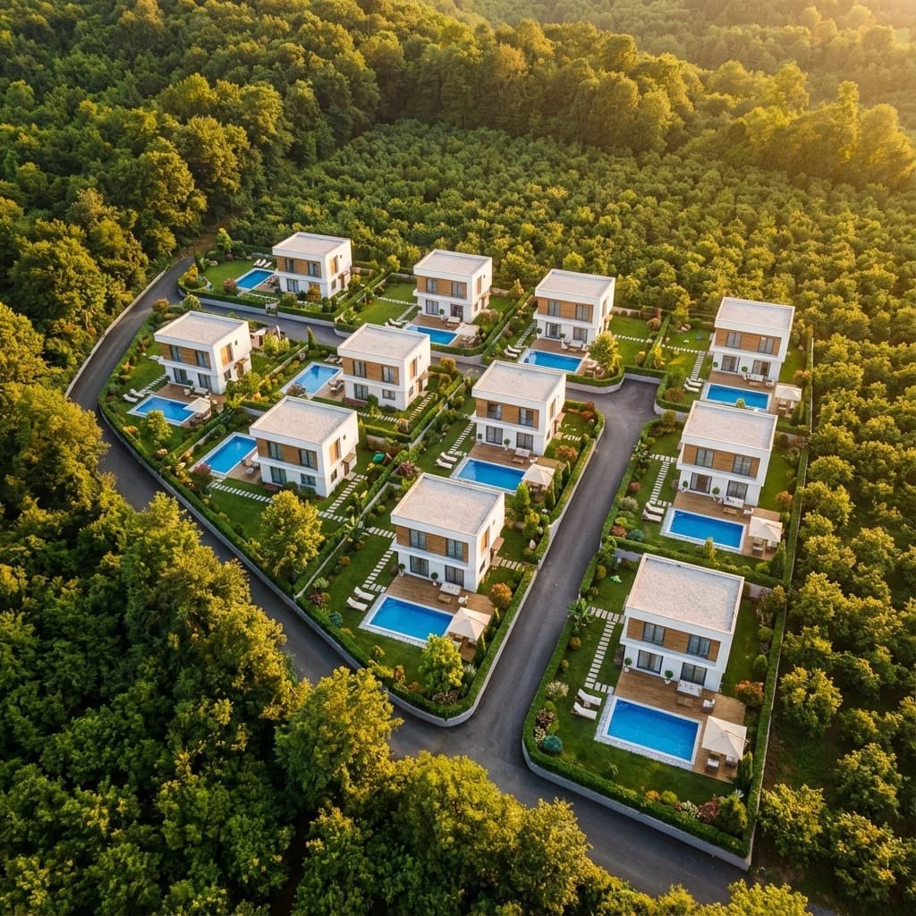 302 M2 PROJELİ HARÇLARI ÖDENMİŞ TAM BAĞIMSIZ MÜSTKAİL VİLLA